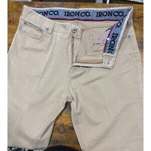 Iron Co. Men's Classic Stretch Comfort Patriot Pants Hay  Beige 34 x 32